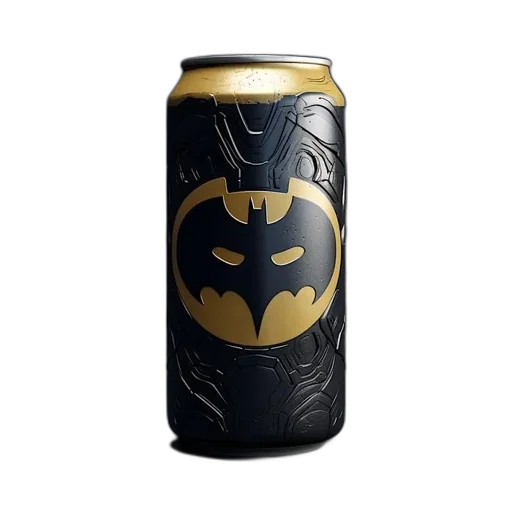 black, can, gold, bat transparent PNG cut-out