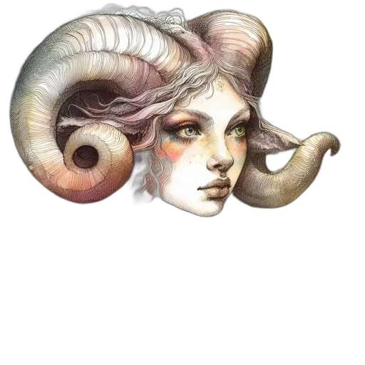 hair, creature, dragon, staff transparent PNG cut-out