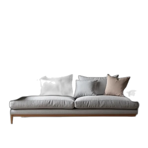 furniture, 3d render, photorealistic, monochrome transparent PNG cut-out