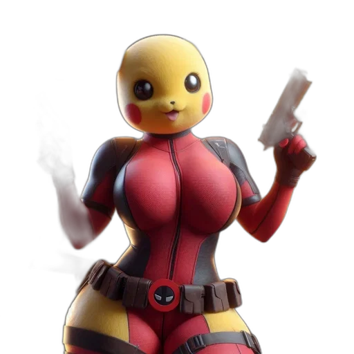 robot, weapon, mask, 3d render transparent PNG cut-out