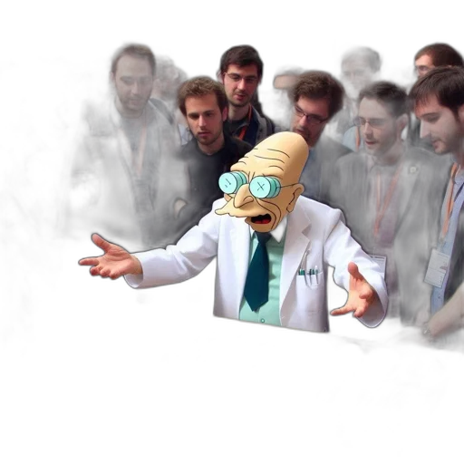 staff, mask, jacket, robot transparent PNG cut-out