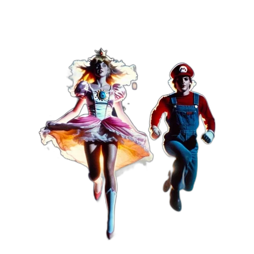dress, comic book art, concept art, pixel art transparent PNG cut-out