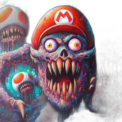 creature, mask, concept art, 3d render transparent PNG cut-out