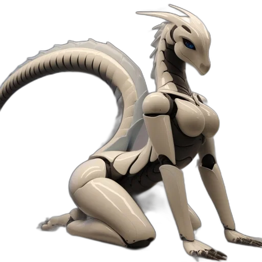 dragon, creature, animal, robot transparent PNG cut-out