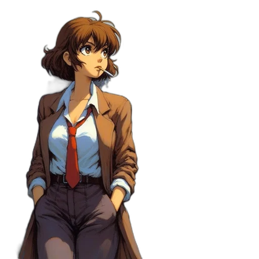 jacket, staff, dress, concept art transparent PNG cut-out
