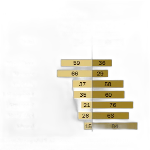 earth tones, golden, chart, shows transparent PNG cut-out