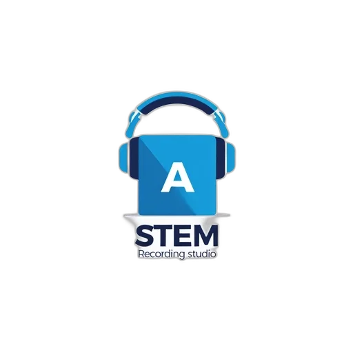 stylized, logo, featuring, blue transparent PNG cut-out