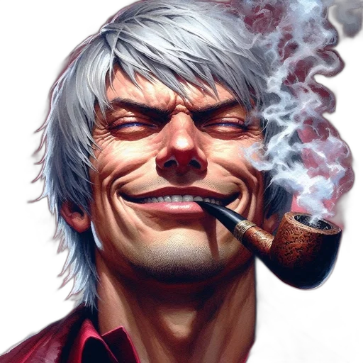 face, comic book art, concept art, photorealistic transparent PNG cut-out