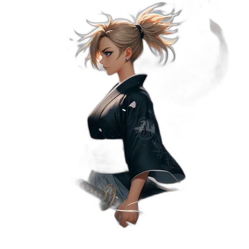 jacket, staff, dress, dragon transparent PNG cut-out