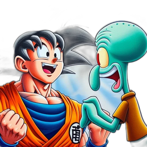 comic book art, cartoon, concept art, underwater transparent PNG cut-out