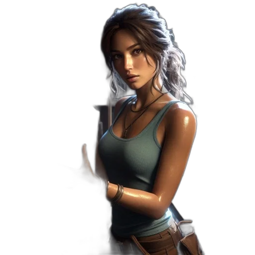weapon, staff, dress, face transparent PNG cut-out