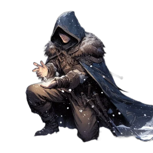 jacket, sword, weapon, staff transparent PNG cut-out