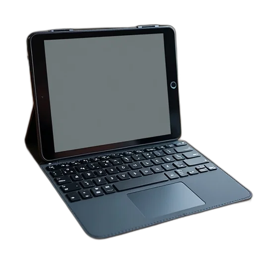 3d render, new, ipad, keyboard transparent PNG cut-out