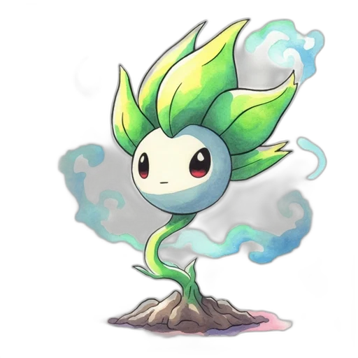 creature, dragon, staff, hair transparent PNG cut-out