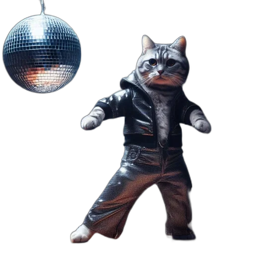 jacket, feline, sparkling, silver transparent PNG cut-out