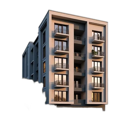 building, furniture, 3d render, concept art transparent PNG cut-out