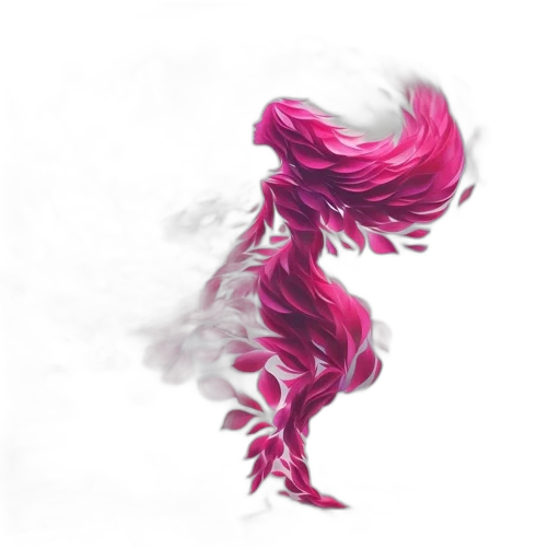 hair, dragon, creature, dress transparent PNG cut-out