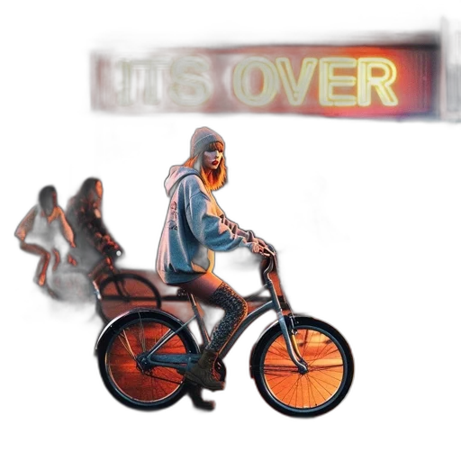 concept art, cyberpunk, comic book art, 3d render transparent PNG cut-out
