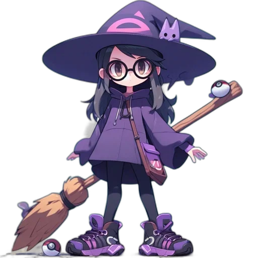 staff, hat, creature, weapon transparent PNG cut-out
