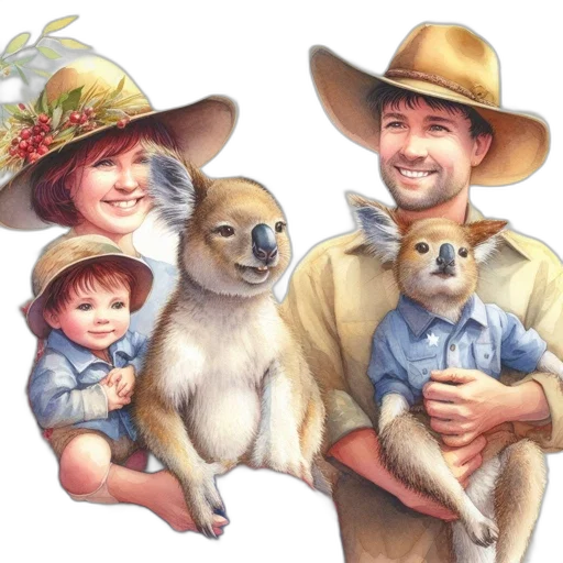 hat, animal, photorealistic, oil painting transparent PNG cut-out