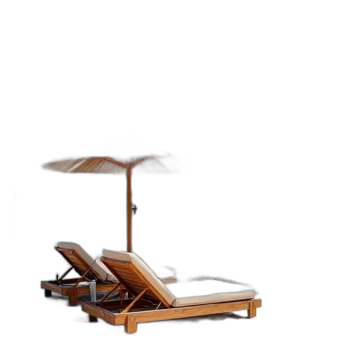 furniture, umbrella, staff, 3d render transparent PNG cut-out