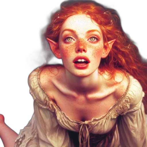 face, fantasy art, photorealistic, concept art transparent PNG cut-out