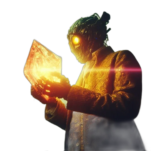 mask, robot, staff, jacket transparent PNG cut-out