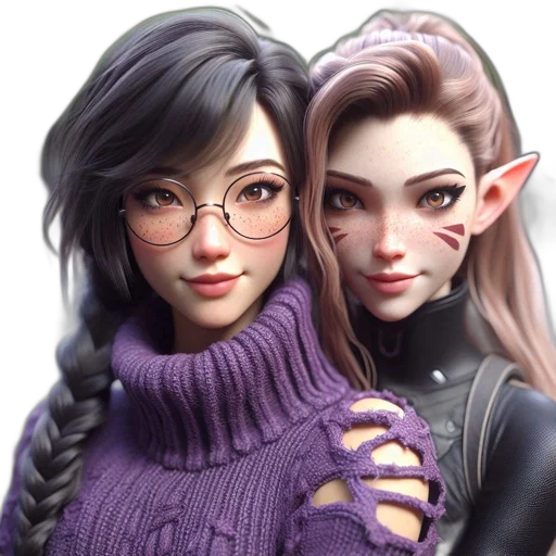 3d render, fantasy art, concept art, photorealistic transparent PNG cut-out