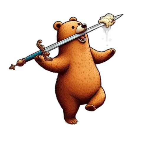 staff, weapon, sword, animal transparent PNG cut-out