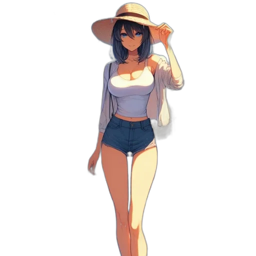 hat, dress, staff, jacket transparent PNG cut-out