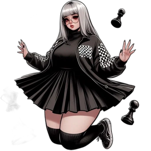 dress, concept art, comic book art, fantasy art transparent PNG cut-out