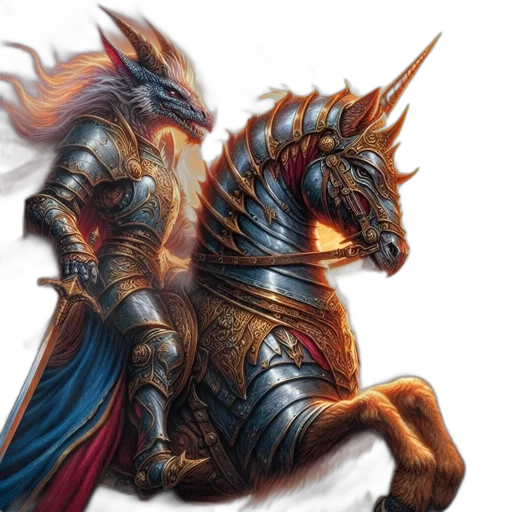 dragon, sword, fantasy art, concept art transparent PNG cut-out