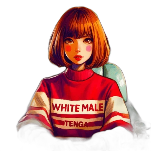jacket, face, dress, hair transparent PNG cut-out