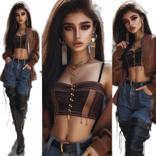 jacket, jewelry, fantasy art, photorealistic transparent PNG cut-out