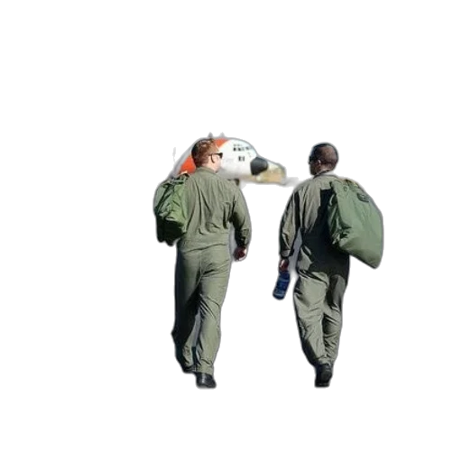 jacket, staff, umbrella, 3d render transparent PNG cut-out