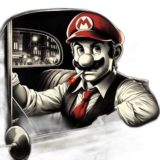 car, hat, staff, weapon transparent PNG cut-out