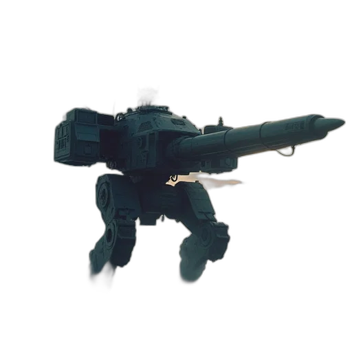 weapon, robot, staff, creature transparent PNG cut-out