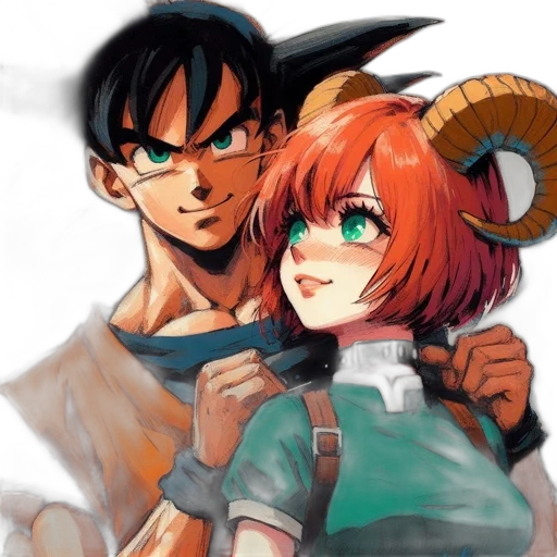 watercolor, anime, comic book art, concept art transparent PNG cut-out