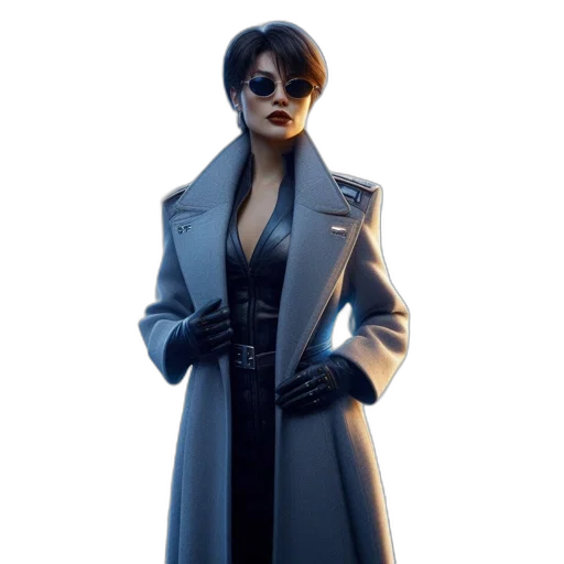 jacket, concept art, 3d render, cyberpunk transparent PNG cut-out