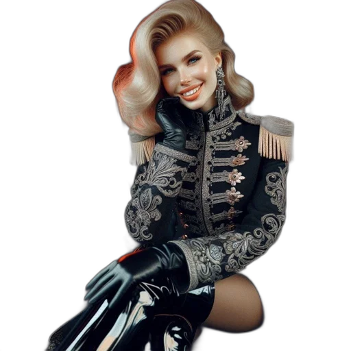 jacket, robot, weapon, cyberpunk transparent PNG cut-out