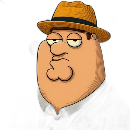 hat, face, jacket, staff transparent PNG cut-out