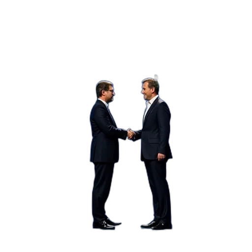 staff, two, men, suits transparent PNG cut-out