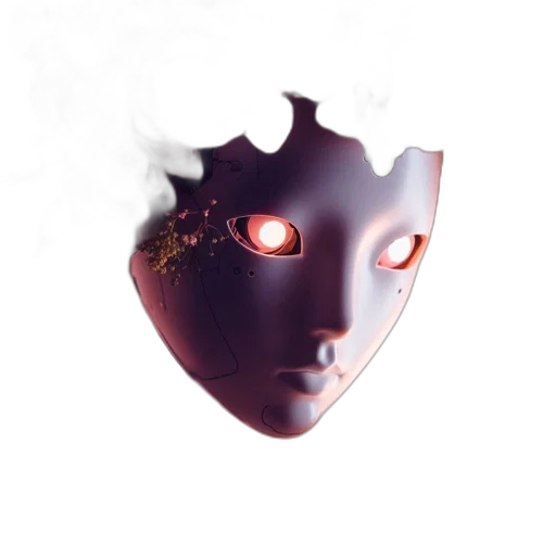 mask, face, robot, creature transparent PNG cut-out