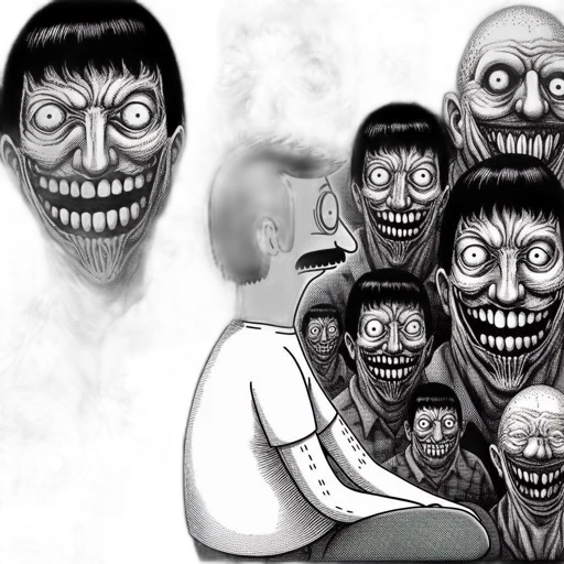 mask, face, creature, comic book art transparent PNG cut-out
