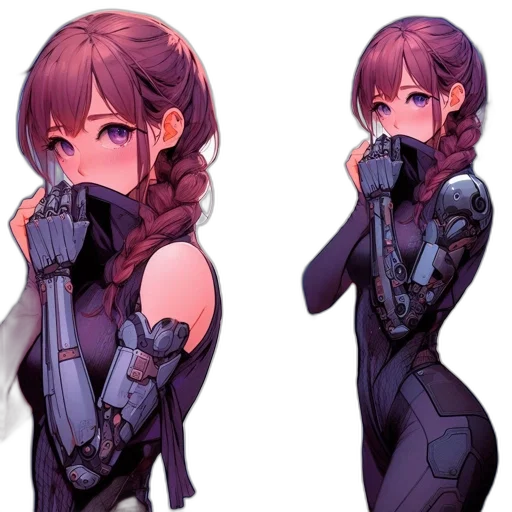 robot, weapon, jacket, dress transparent PNG cut-out