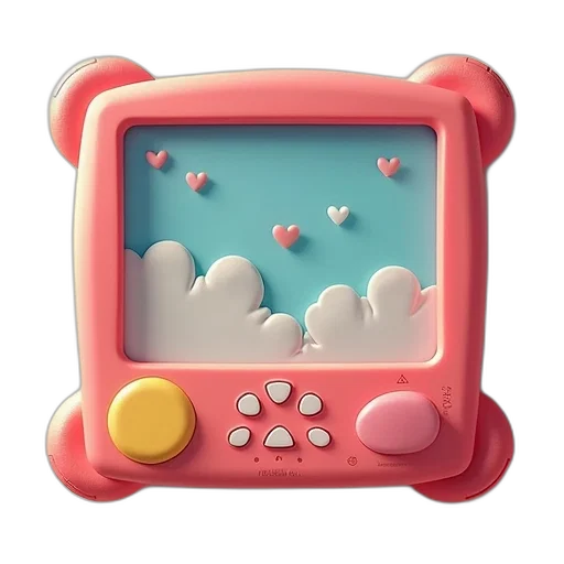 3d render, underwater, pastel, leappad transparent PNG cut-out