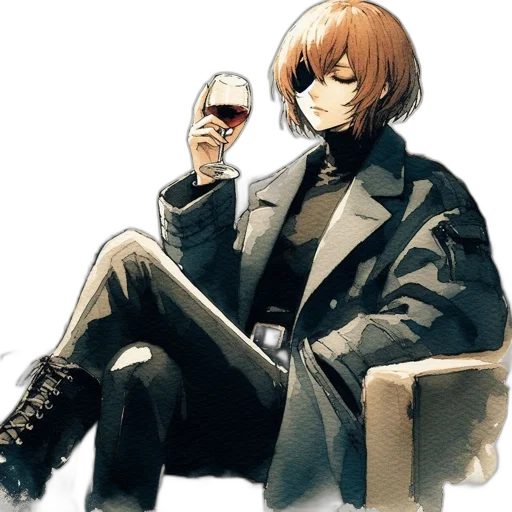 jacket, pixel art, concept art, watercolor transparent PNG cut-out