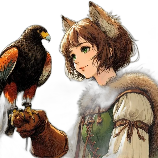 animal, staff, creature, fantasy art transparent PNG cut-out