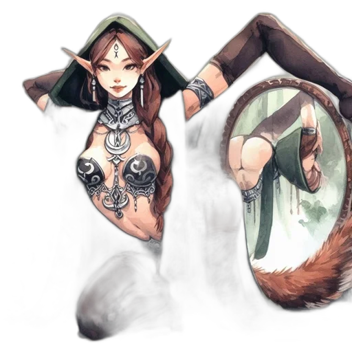 creature, fantasy art, concept art, comic book art transparent PNG cut-out