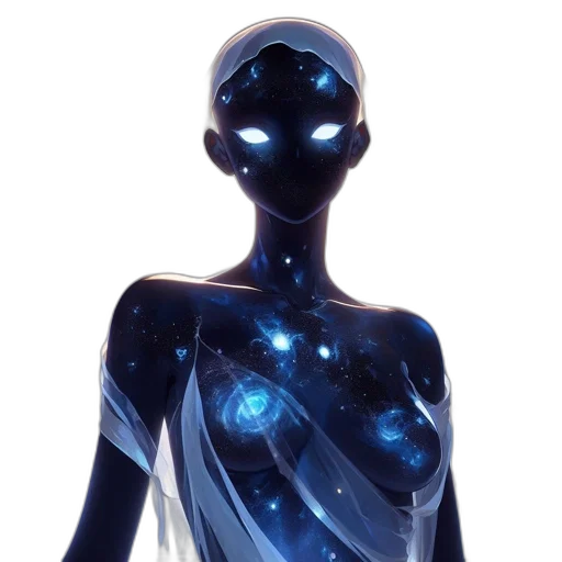 dress, robot, jewelry, staff transparent PNG cut-out